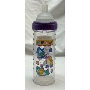 VTG 90s Playtex Drop In Nurser Bottle Penguins Seals Colorful Nipple No Lid